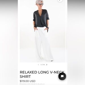 Locker Room Black V-Neck Shirt